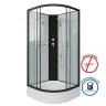 Душевая кабина Niagara Classic NG-6702-14BK (100х100х200) средний поддон(26см),черный,стекло прозрачное,4 места