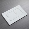 Кнопка смыва Veconi FLUSH V9, FLV9-W, 237х159х6, нержавеющая сталь, белый матовый