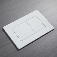 Кнопка смыва Veconi FLUSH V9, FLV9-W, 237х159х6, нержавеющая сталь, белый матовый