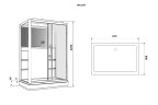 Душевая кабина Grossman Alba GR227R (90x120x225) дверь раздвижная,3 места