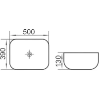 Раковина для ванной CeramaLux 2105