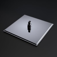Верхний душ 3D квадратный RGW SP-82 (Хром, 250x250)