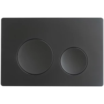 Кнопка смыва Veconi FLUSH V2, чёрный матовый
