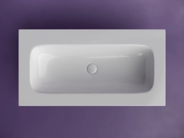 Раковина накладная мебельная CERAMICANOVA Grace прямоугольная 910x457x137 без отверстия под смеситель цвет белый CN7019Wx