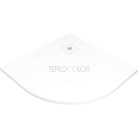 Акриловый душевой поддон, полукруглый, 90x90 см