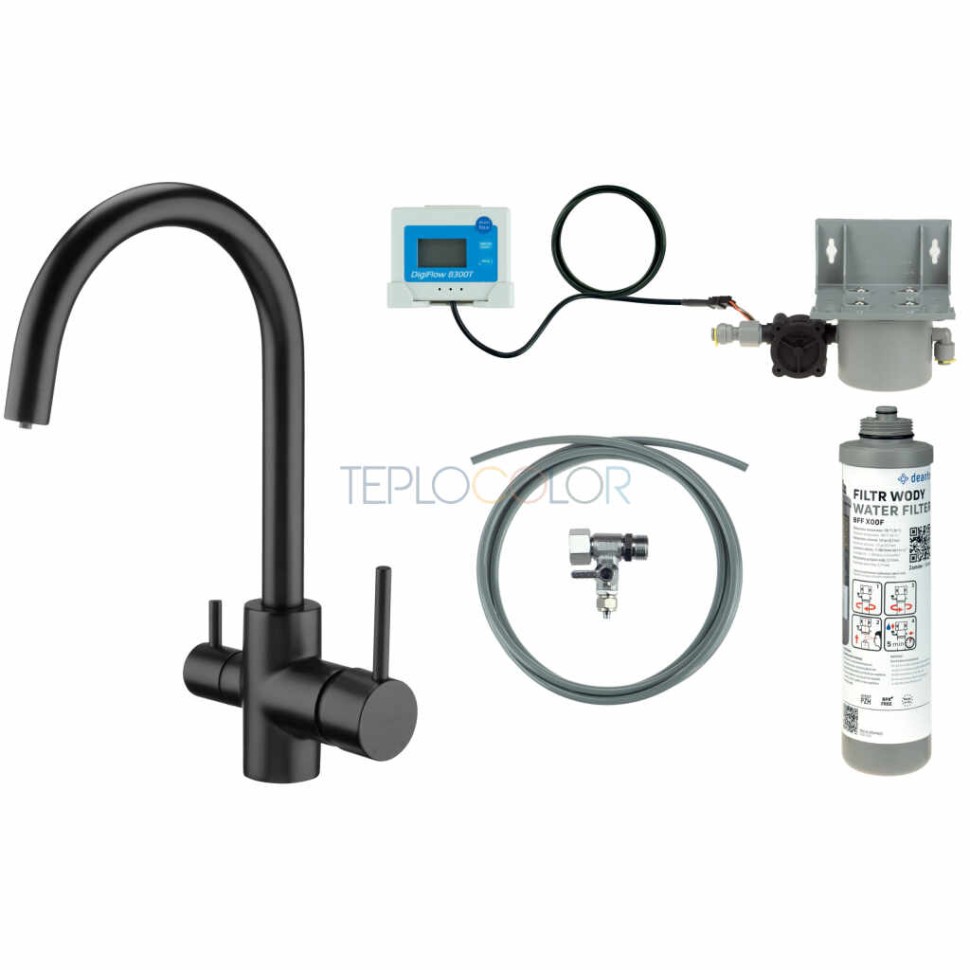 Смеситель для кухни, с комплектом фильтрации воды