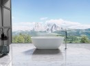 Ванна Солид Серфейс (Solid Surface) Vincea VBT-4S04MW-1600, 1600*800*560, белый матовый, щелевой перелив