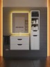 Тумба под раковину для ванной подвесная Uperwood Modul 61х44,4х55 см, белая/графит