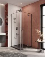 Душевой уголок Cezares LINER-A-1-90-C-GM-R