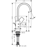 Смеситель для раковины Hansgrohe Vivenis 75030700, белый матовый