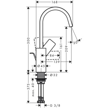 Смеситель для раковины Hansgrohe Vivenis 75030700, белый матовый