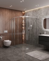 Душевой уголок CEZARES MOLVENO-RH-22-110/100-C-Cr-IV