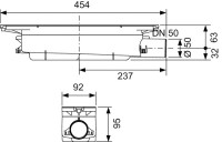 Сифон TECEdrainprofile «стандартный» DN 50, боковой слив