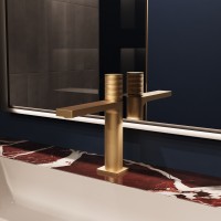 Смеситель для раковины Domus VBF-5DM01BG, брашированное золото