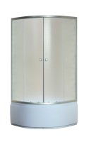 Душевой уголок Niagara Eco NG-005-14 (80х80х195) высокий поддон(39см),стекло матовое,2 места