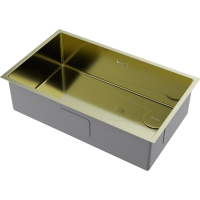 Кухонная мойка Omoikiri Taki 74-U/IF Side-LG нерж. сталь/светлое золото