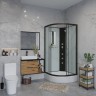 Душевая кабина Niagara Classic NG-6702-14BKG (100х100х200) средний поддон(26см),черный,стекло прозрачное,4 места