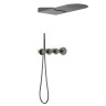 Душевая система встроенная с термостатом Timo Saona SX-2350/18SM черное золото