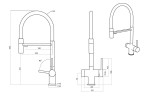 Смеситель EMAR EC-7024 ЕС - 7024 Matt Gold