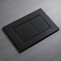 Кнопка смыва Veconi FLUSH V9, FLV9-B, 237х159х6, нержавеющая сталь, черный матовый