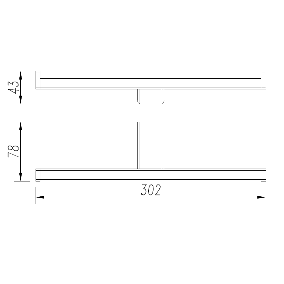 AQM7308GM Tivoli Держатель туалетной бумаги двойной, металл