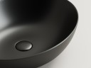 Умывальник чаша накладная овальная (цвет Черный Матовый) Element 520x395x130мм