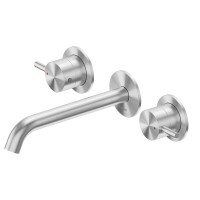 Смеситель ABBER Wasser Kreis 316 AF81123BST-L для раковины скрытого монтажа, брашированная сталь