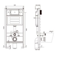 AQM4002 Система инсталляции AQUAme для унитаза