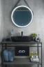 Раковина Gid Bm1346 53345 накладная черная матовая 61x41x14