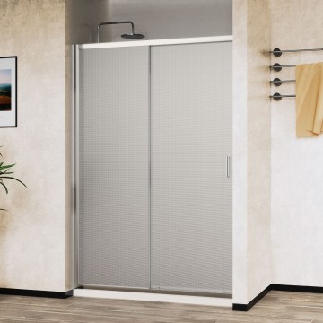 Душевая дверь Сити (City) VDS-5CT130MT, 1300, хром, стекло текстурное