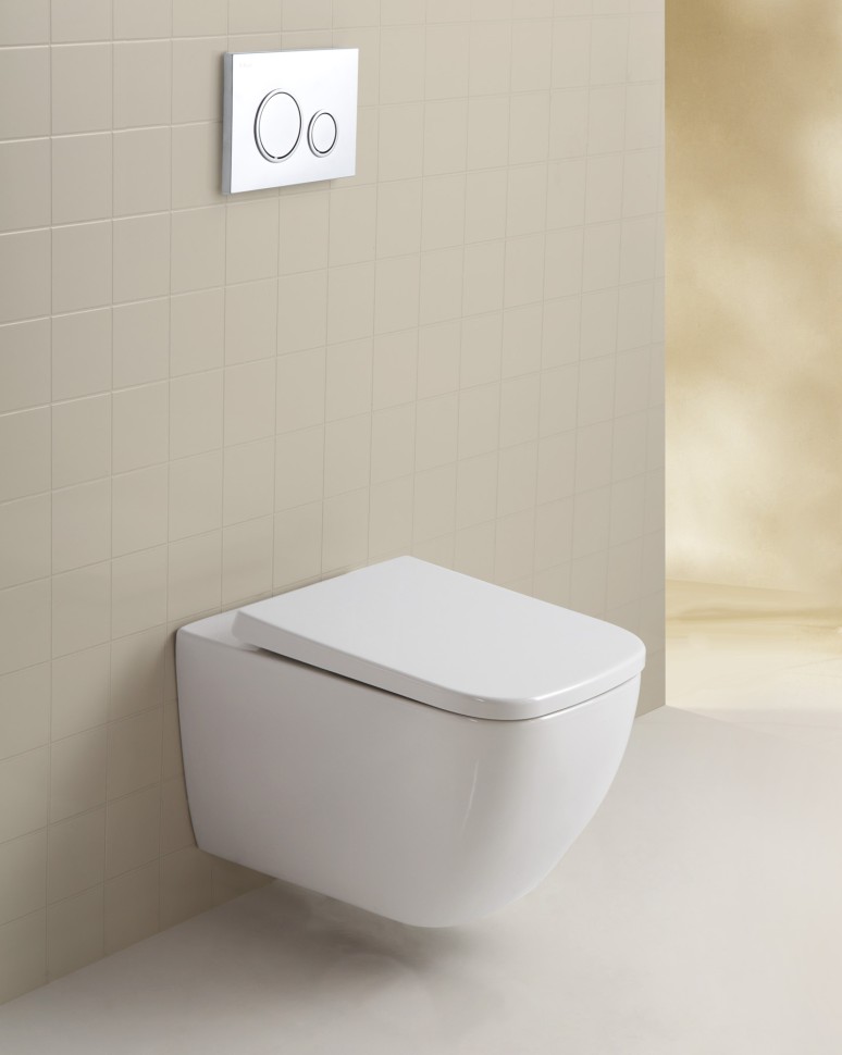 Чаша подвесного унитаза BelBagno ALPINA BB10100CHR