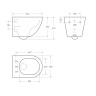 Чаша подвесного унитаза BelBagno SFERA-R BB046CH-TOR