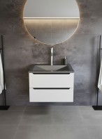 Раковина для ванной Uperwood Geo 80 см, графит