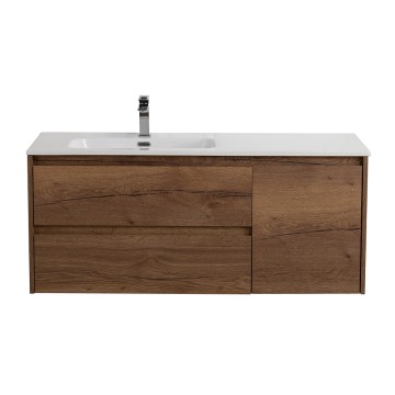 База под раковину подвесная BelBagno KRAFT-1000-2C-1A-SO-RT-L Rovere Tabacco