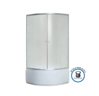Душевой уголок Niagara Eco NG-006-14 (90х90х195) высокий поддон(39см),стекло матовое,2 места