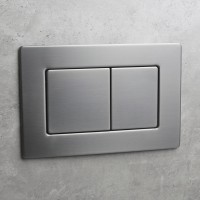 Кнопка смыва Veconi FLUSH V9, FLV9-GM, 237х159х6, нержавеющая сталь, оружейная сталь матовая