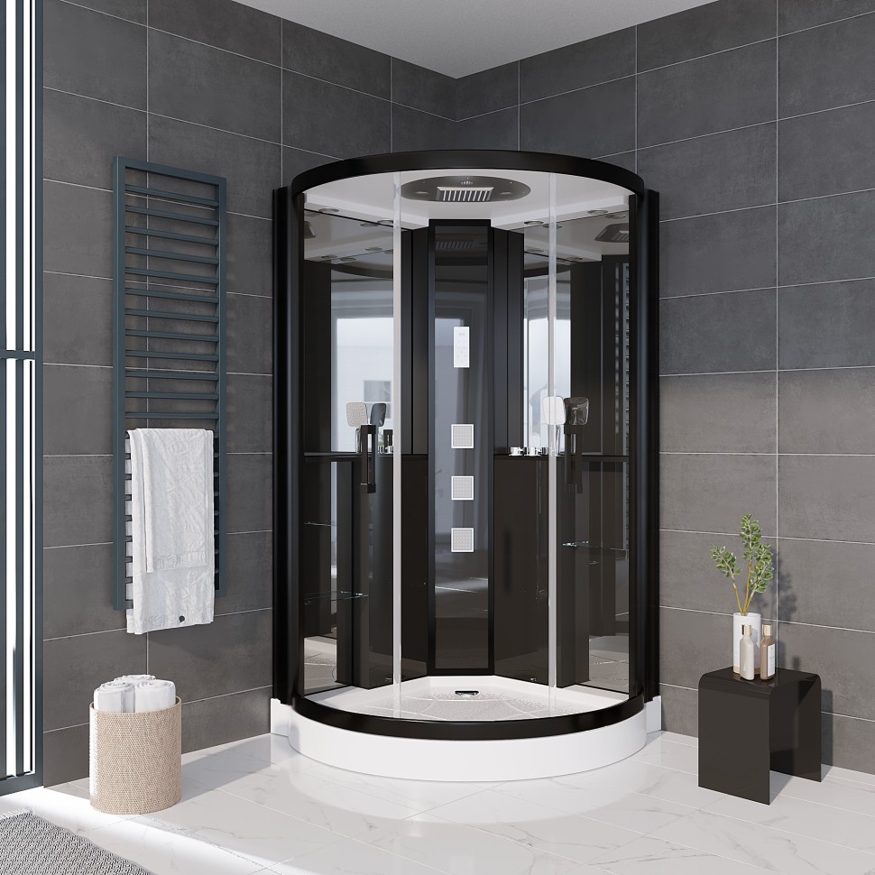 Душевая кабина Grossman Cosmo GR242 (120x120x215) дверь раздвижная,5 мест