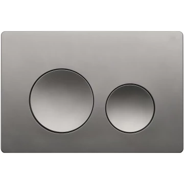 Кнопка смыва Veconi FLUSH V2, оружейная сталь матовая