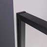Душевой угол раздвижной Veconi Premium Prato 300 SP B-R, 1200х800x2000, черный матовый, стекло прозрачное