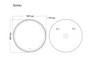Зеркало SENTO D800 (800*800*45) LED с сенсорным выключателем