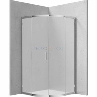 Душевая кабина, полукруглая, 80x80 см - высота 170 см