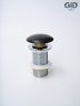 Донный клапан Gid без перелива Blm100 74402K черный матовый 7x7x10