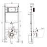 AQM4003 Система инсталляции AQUAme для унитаза Slim