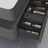 База под раковину Vincea  Caprise 1200 подвесная, 1 выкатной ящик soft close, серый матовый