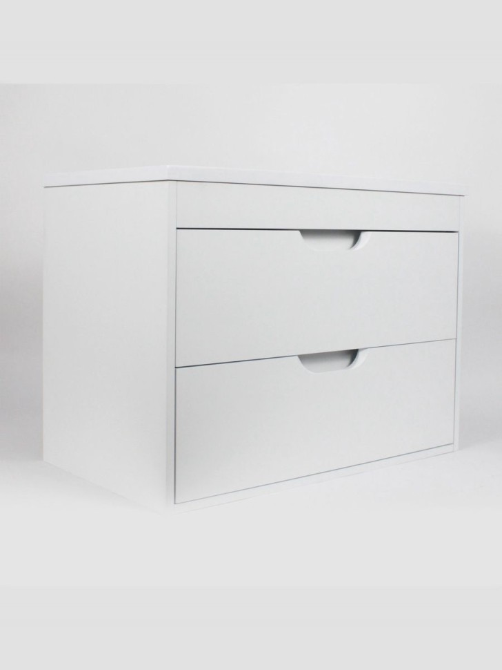 Тумба под раковину для ванной подвесная Uperwood Modul 75х44,4х55 см, белаяатовая
