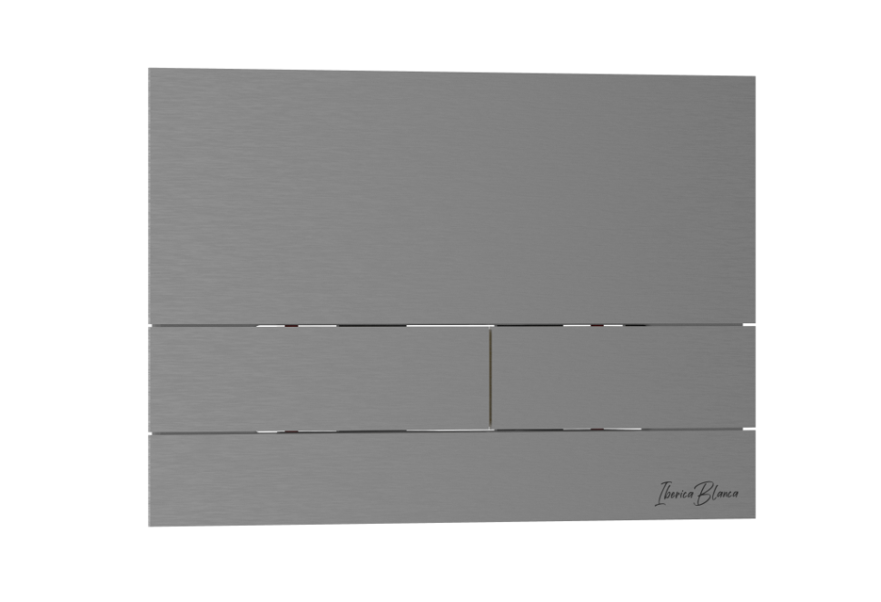 Комплект 2в1 IBERICA BLANCA инсталляция SILENCIO MINI, кнопка смыва INOX-S вороненая сталь (IB.001М.016.02)