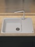 Кухонная мойка из искусственного камня Uperwood UPD-400, прямоугольная, цвет туман