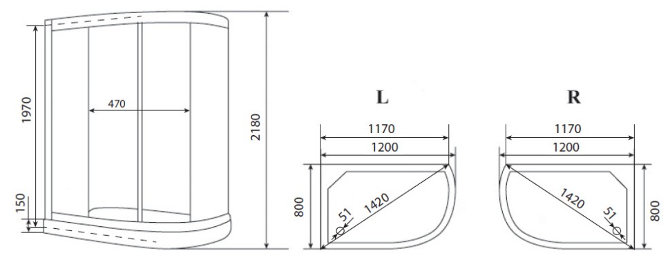 Timo eco TE-0702 R душевая кабина 120*80*218