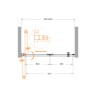Душевая дверь CEZARES ECO-O-BS-12-80-C-Cr