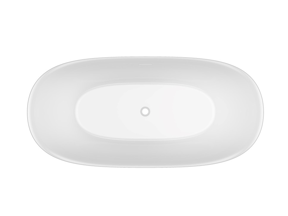 Ванна акриловая Vincea VBT-701-1700MW, 1700*800*585, цвет белый мат., щелевой перелив, слив белый